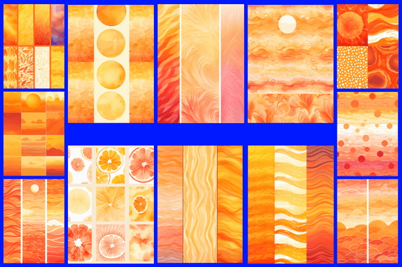 Download Sunset Orange Patterns - Sunset Collection