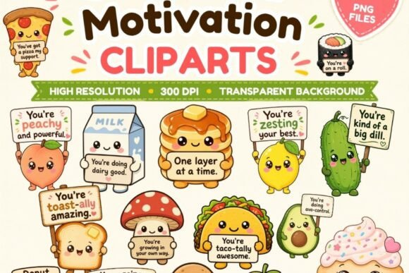 Download Cute Food Motivation Clipart | 19 PNG - Png Collection