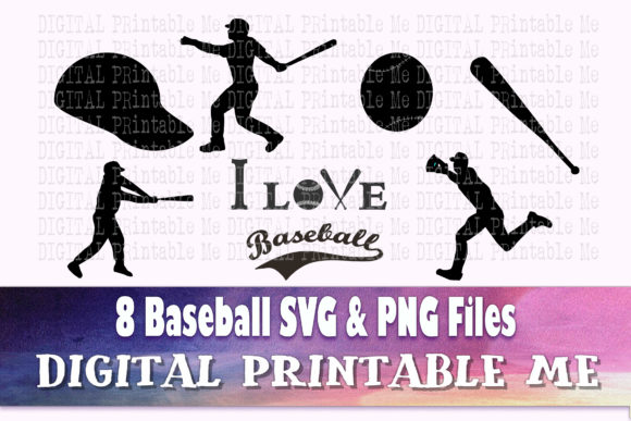Download Baseball Svg Bundle, Silhouette, PNG Bat - Png Collection