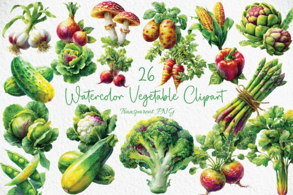 Download Watercolor Vegetable Clipart PNG - Png Collection