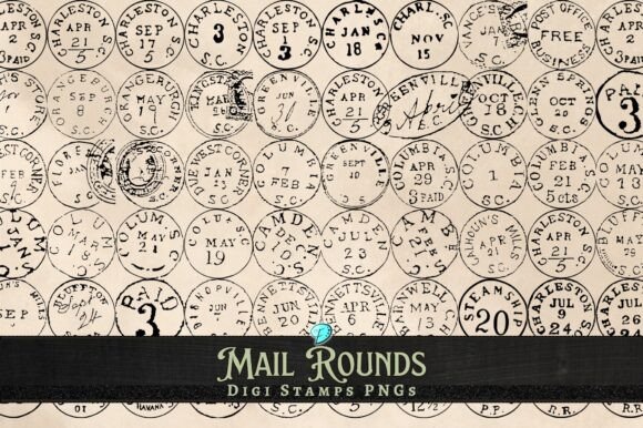 Download Mail Rounds Digi Stamps Transparent PNG - Png Collection