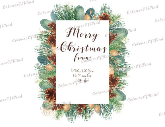 Download Christmas Tree Frame Clipart, Xmas PNG - Png Collection