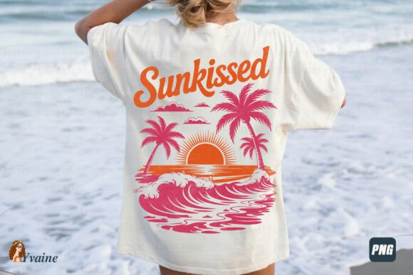 Download Summer Sunkissed Retro Beach Sunset PNG - Sunset Collection