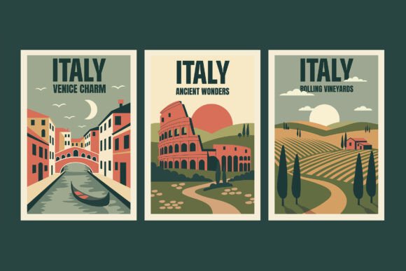 Download Italy Retro Travel Poster - Travel Collection