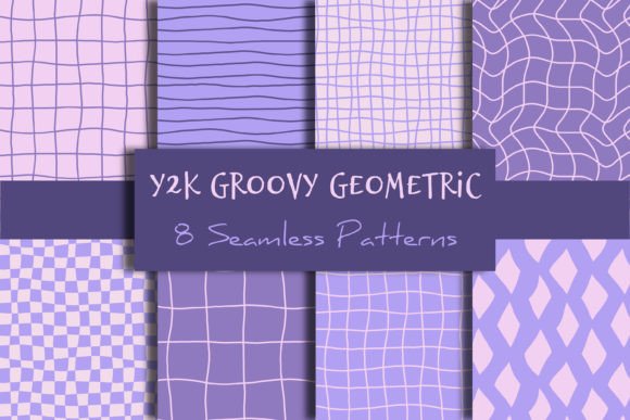 Download Y2k Groovy Geometric Seamless Patterns - Groovy Collection