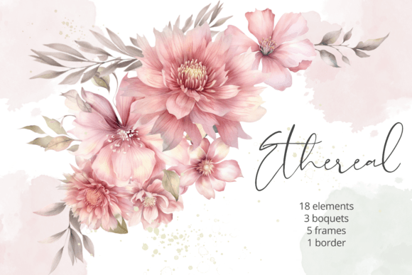Download Watercolor Pink Flowers PNG Clipart - Png Collection