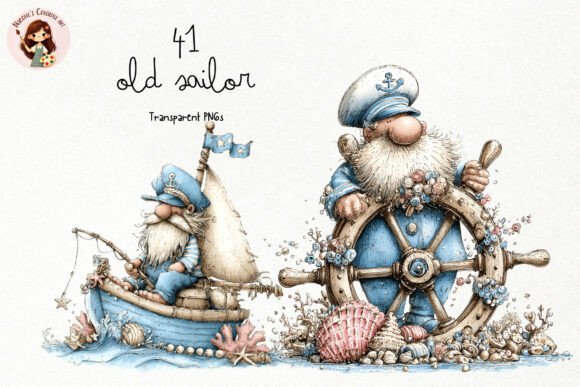 Download Whimsical Old Sailor PNG Clipart - Png Collection