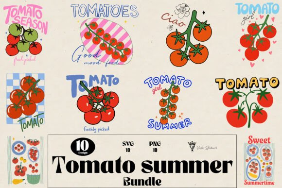 Download Tomato Summer SVG PNG Bundle - Png Collection