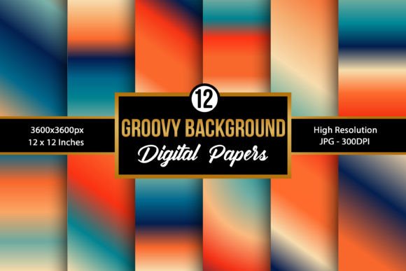 Download Retro Groovy Gradient Background Papers - Groovy Collection