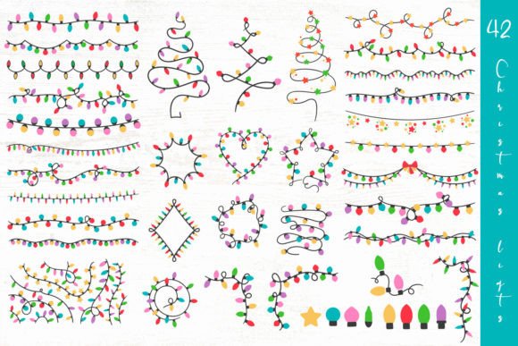 Download Christmas Lights SVG PNG Vector Bundle - Png Collection