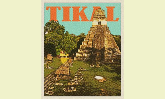 Download Tikal Vintage Travel Poster - Travel Collection
