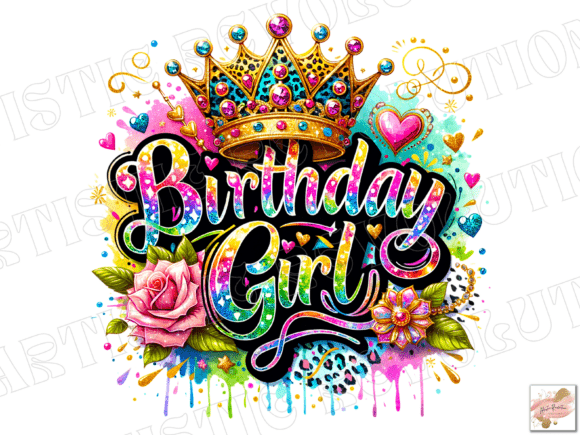 Download Birthday Girl Png Floral Birthday Png - Png Collection