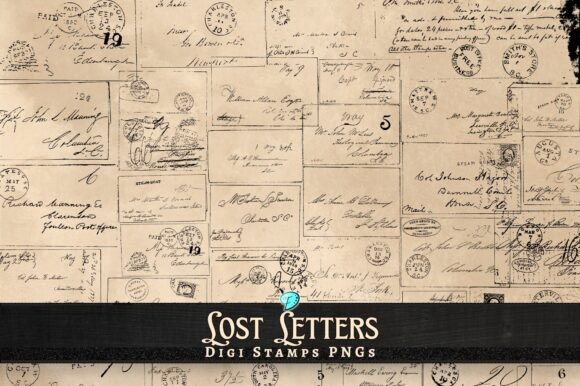 Download Lost Letter Digi Stamps Transparent PNG - Png Collection