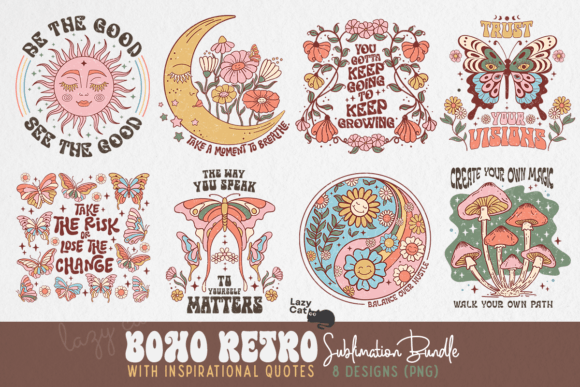 Download Boho Retro PNG Sublimation Bundle - Png Collection