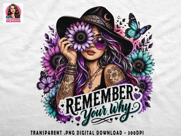 Download Remember Your Why PNG | Purple Floral - Png Collection