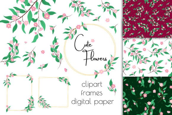 Download Cute Flowers PNG Clip Art, Floral Frames - Png Collection
