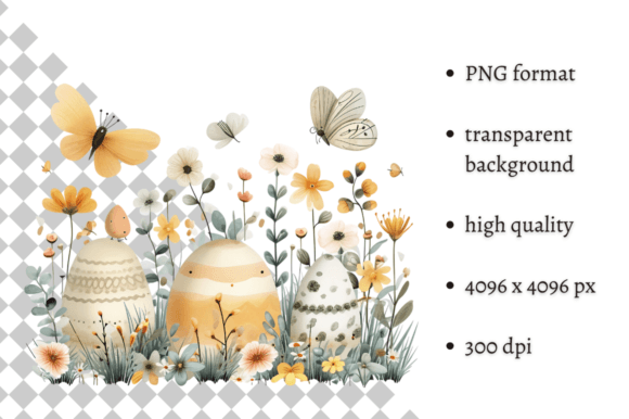 Download Cute Spring Easter Illustration PNG - Png Collection