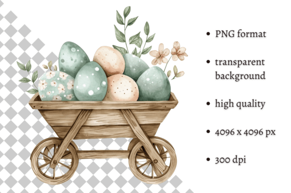 Download Watercolor Blue Easter Illustration PNG - Png Collection