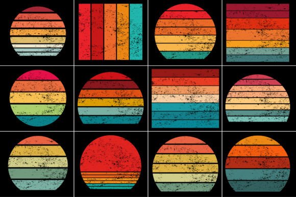 Download Retro Vintage Sunset Grunge Background - Sunset Collection