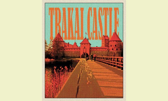 Download Trakai Castle Vintage Travel Poster - Travel Collection