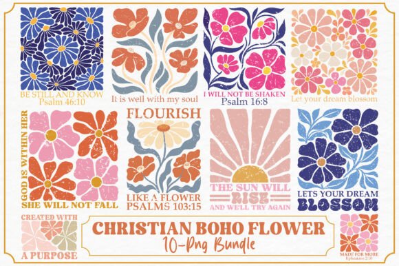 Download Christian Boho Flower Png Bundle - Png Collection