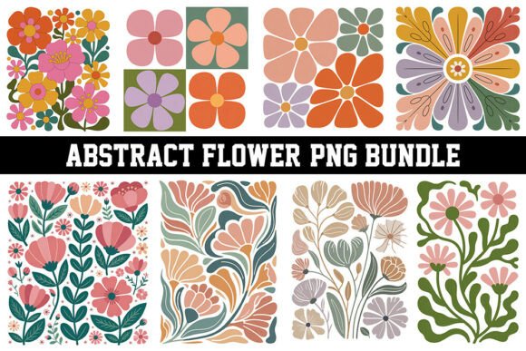 Download Abstract Boho Flower PNG Bundle. - Png Collection