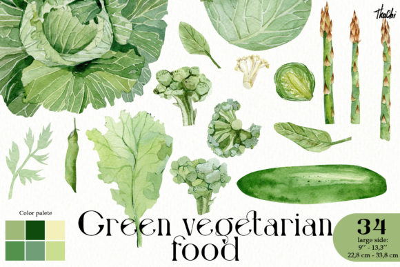 Download Watercolor Green Vegetable Clipart Png - Png Collection