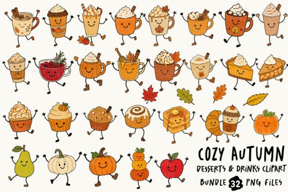 Download Cozy Autumn Fall Cute Doodle Bundle PNG - Fall cute Collection