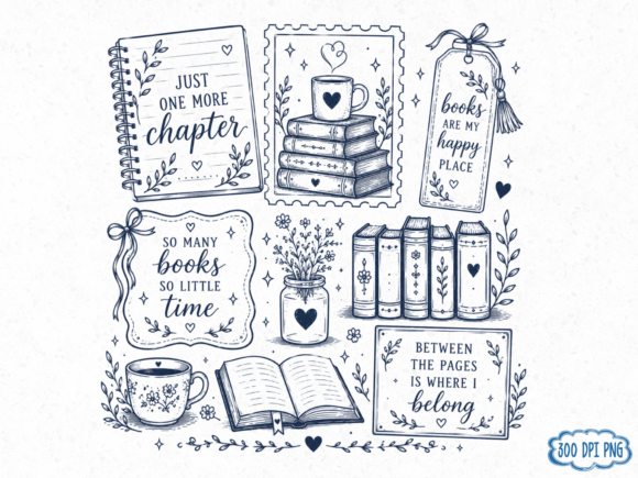 Download Book Lover PNG Design, Reading Journal - Png Collection