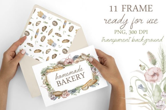 Download Handmade Bakery Frames - PNG, 300 DPI - Png Collection