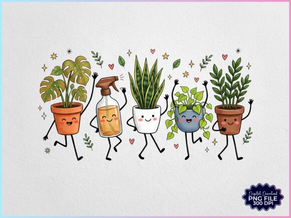 Download Plants Doodles Characters PNG - Png Collection