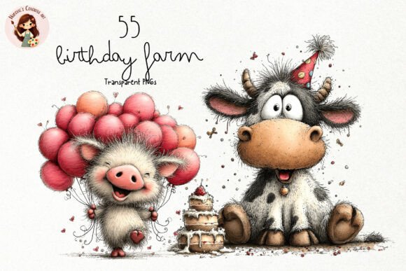 Download Whimsical Birthday Farm PNG Clipart - Png Collection