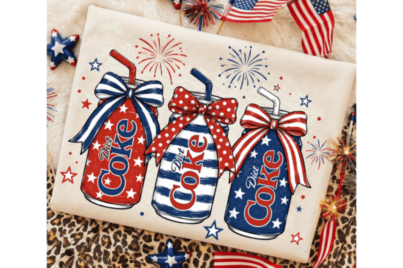 Download 4th of July Diet Coke PNG, Patriotic Dr - Png Collection