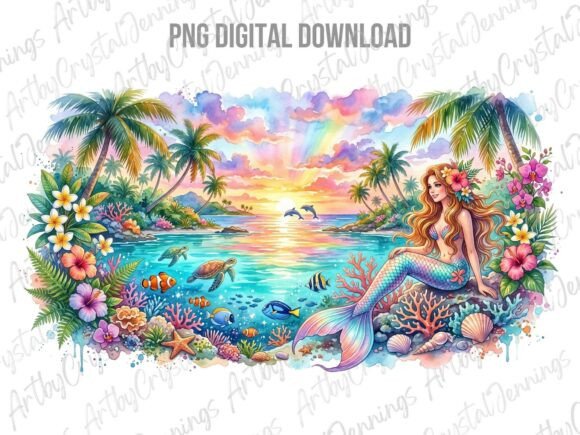 Download Tropical Mermaid Paradise Ocean PNG - Png Collection