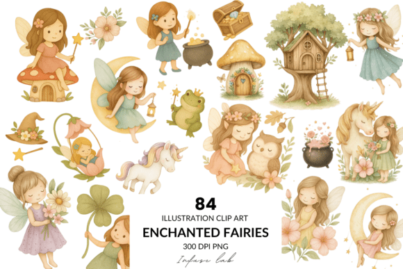Download 84 Enchanted Fairies PNG 300 DPI Clipart - Png Collection