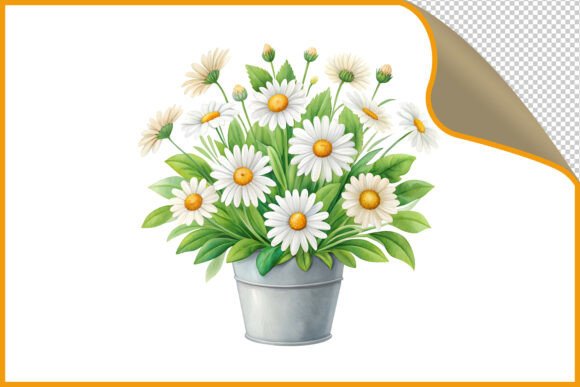 Download Daisies in a Pail PNG - Png Collection