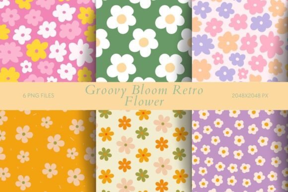 Download Groovy Bloom: Retro Flower - Groovy Collection