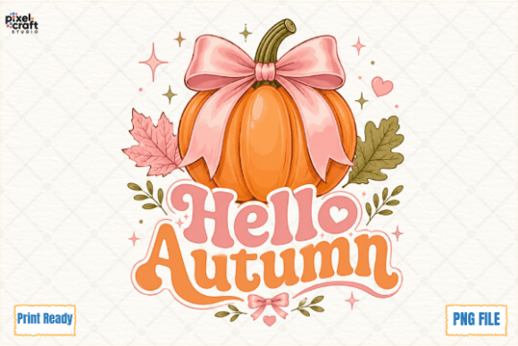 Download Hello Autumn, Cute Pumpkin Fall PNG - Png Collection