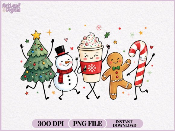 Download Christmas Doodles Characters PNG - Png Collection