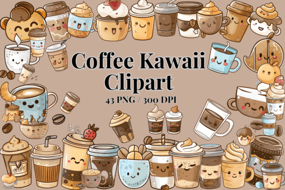 Download Coffee Kawaii Clipart / Cute PNG Cartoon - Png Collection