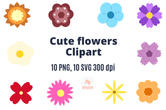 Download Cute Flowers Clipart Svg Png - Png Collection