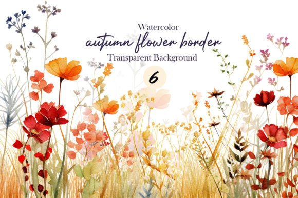 Download Watercolor Fall Autumn Flower Garden Png - Png Collection