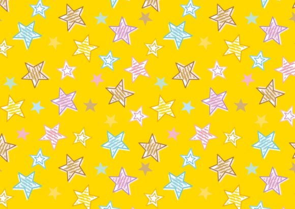 Download Yellow Stars Colorful Png Pattern - Png Collection