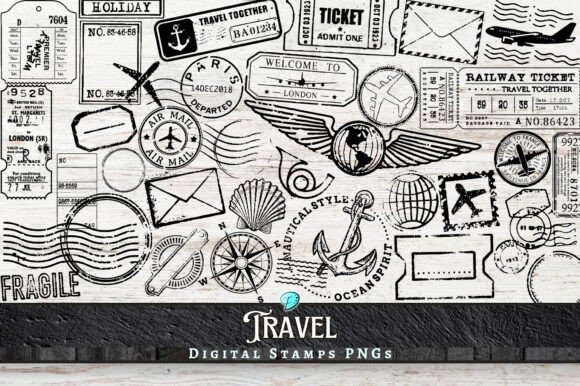 Download Travel Digi Stamps Transparent PNGs - Png Collection